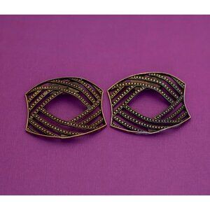 Vintage Minimalist Gold Tone Clips - Q21